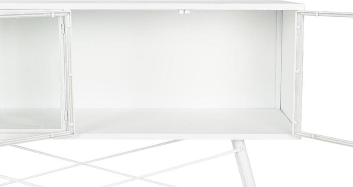 Actual product image DKD Home Decor Console White Metal Crystal 120 x 35 x 80 cm (120 x 35 x 80 cm)