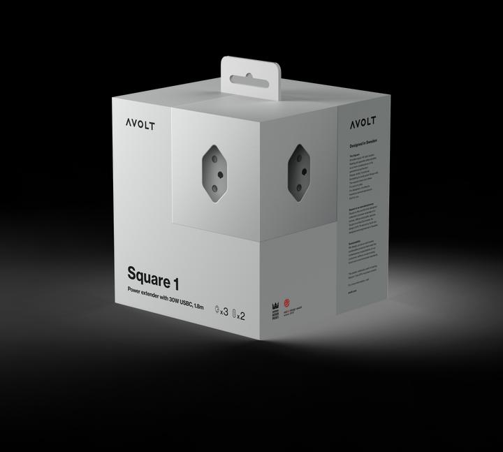 Actual product image Avolt Square 1 (5 x, USB-C, Type 13, 1.80 m)