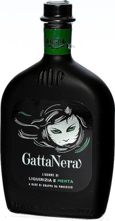 Actual product image Andrea da Ponte Gatta Nera liquorice liqueur