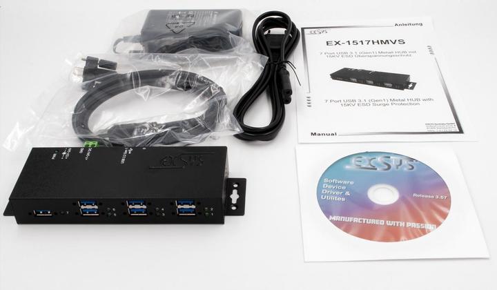 Image du produit Exsys Hub USB EX-1517HMVS (USB-B, 7 Ports)