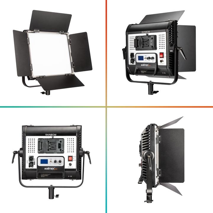 Produktbild Walimex LED Rainbow 50W RGBWW Set 1 (1x Rainbow 50W, 1x Lampenstativ GN-806) (Flächenleuchte)