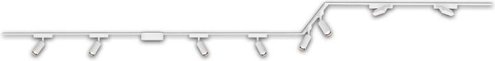 Briloner Luxtrail 48V Schienensystem, Set, 4m, Weiss, 6x5W, 2x6W, Track-Grid