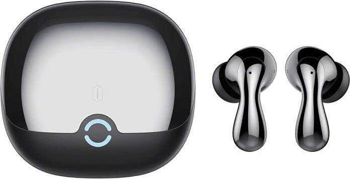 Wiwu Wireless charger - TWS Earphones T32 with ANC function - black (ANC, 40 h, Wireless)
