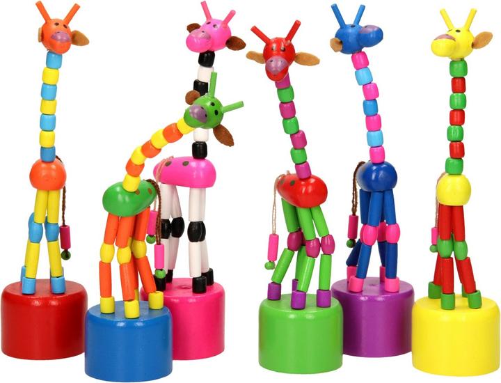 Produktbild Playwood Hölzerne Drukpop Giraffe Gefärbt