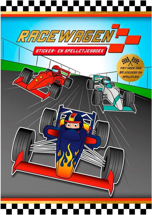 Actual product image Sticker- en Spelletjesboek Racewagen