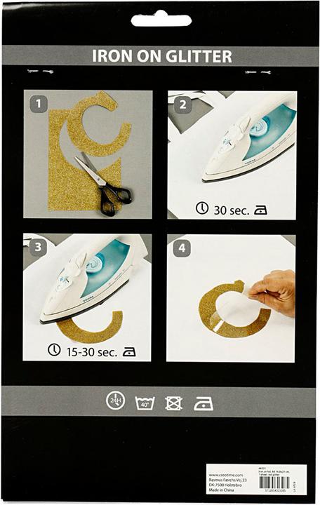 Actual product image Creativ Company Opstrijkfolie Glitter Rood, A5