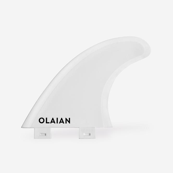 Image du produit Olaian Planche de surf hybride en résine 6'4 40L avec 3 ailerons - kaki (6'4")