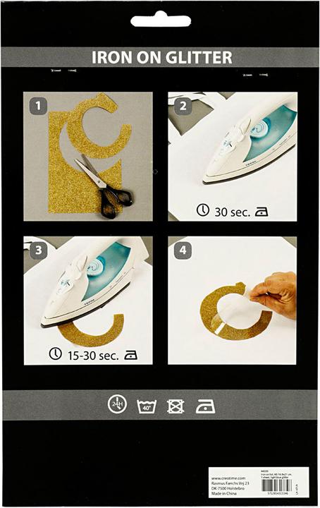 Immagine prodotto Creativ Company Opstrijkfolie Glitter Light Blue, A5 (1 x)