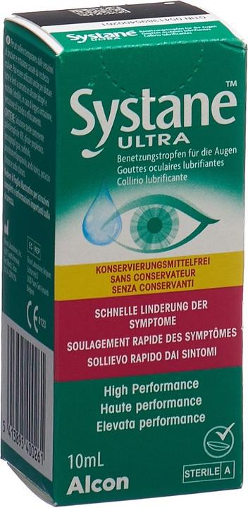Image du produit Systane Gouttes de mouillage Ultra (10 ml, Systane Ultra gouttes mouillantes sans conservateur)