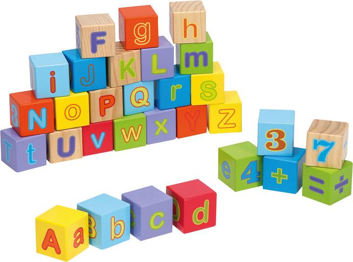 Actual product image Jouéco Alphabet blocks