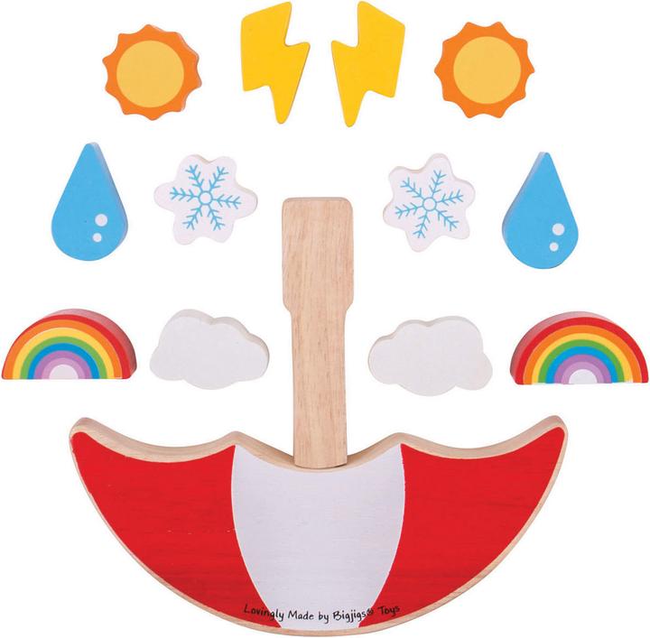Produktbild Bigjigs Wooden Balance Spiel Wetter