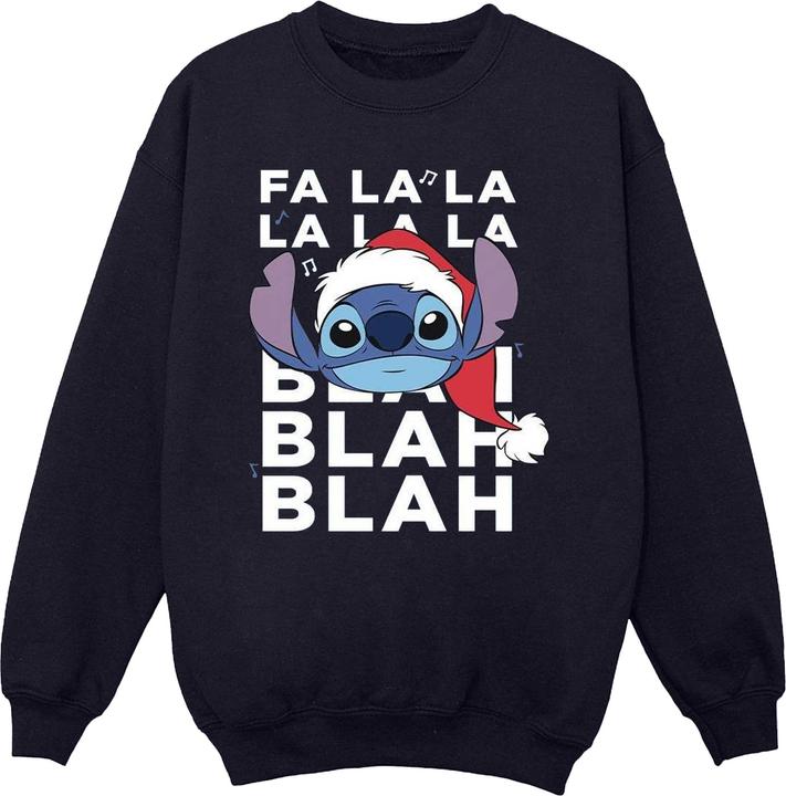 Disney Lilo And Stitch Christmas Blah Blah Blah Sweatshirt Mädchen