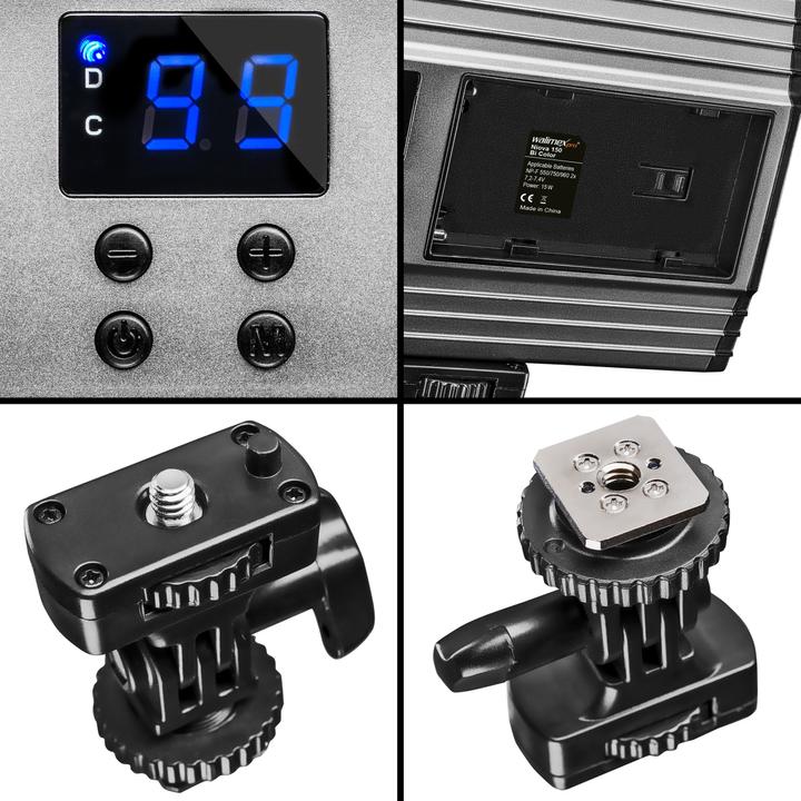 Produktbild Walimex LED Niova 150 Bi Color 15W LED Leuchte plus Netzteil (Videoleuchte)