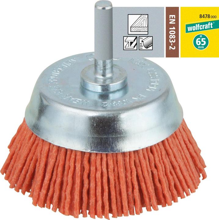 Produktbild wolfcraft wolfcraft 1 Nylondraht-Topfb. aggr. S=6-kt. ø50mm (80)