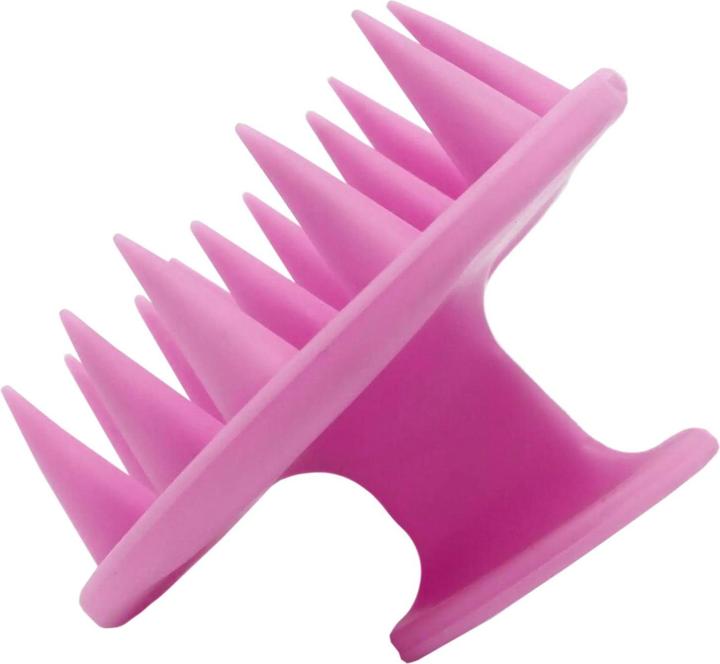 Actual product image JTI Silicone brush for scalp massage - Pink