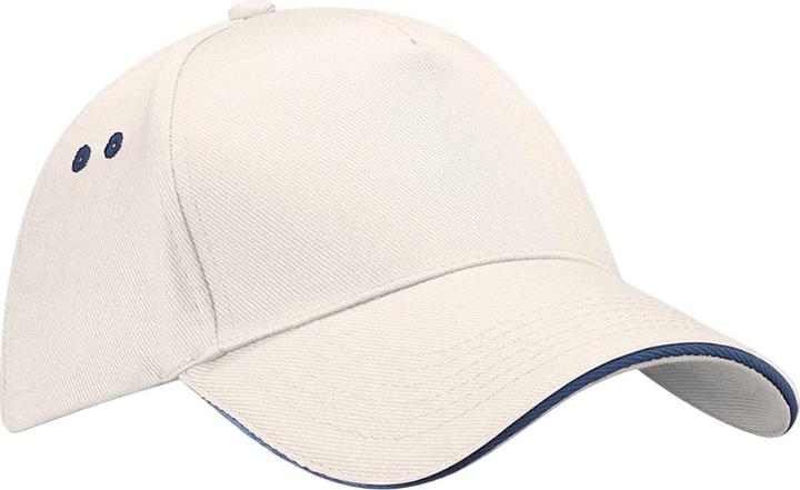 Actual product image Beechfield 5 Panel Sandwich Peak Baseball Cap (One size)