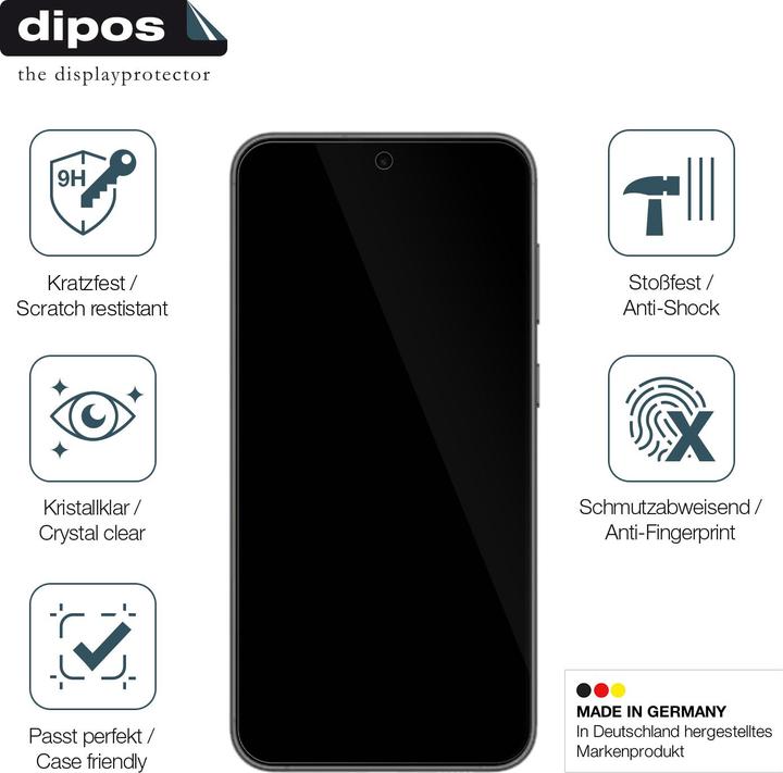 Actual product image Dipos Screen Protector Anti-Shock (2 Piece, Samsung Galaxy S23 FE)