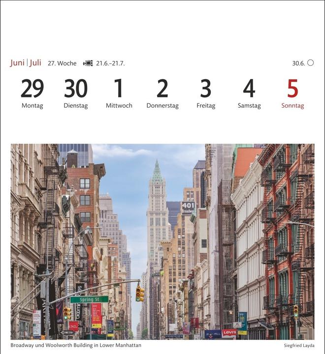 Actual product image Harenberg New York Sehnsuchtskalender 2026 - Wochenkalender mit 53 Postkarten (German)