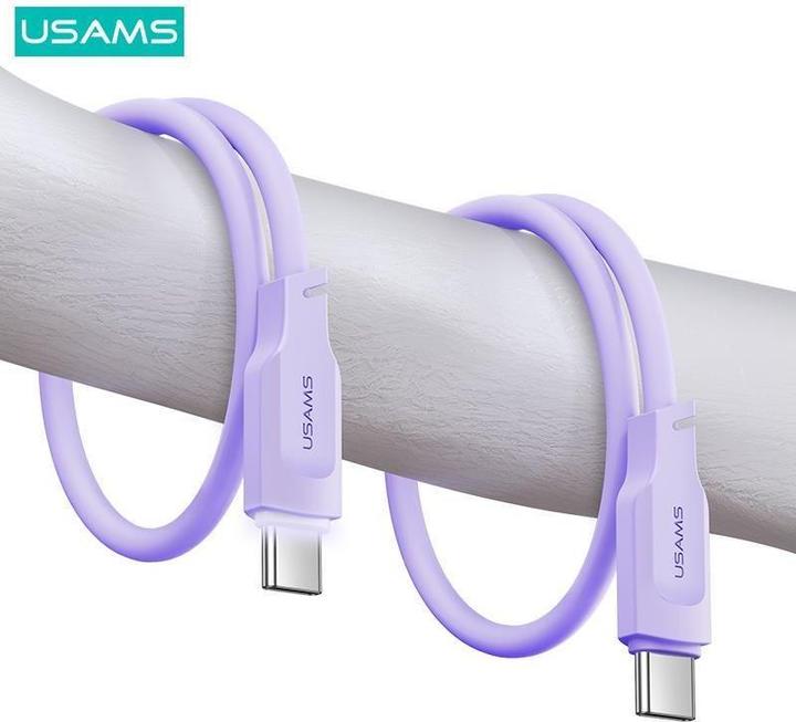 Image du produit Usams Câble de charge type-C vers type-C - Blanc (1.20 m, 100 W)