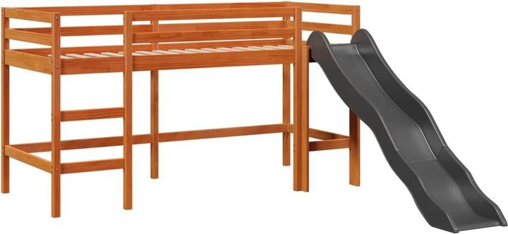 Image du produit VidaXL Lit superposé pour enfant avec rideaux Rose (90 x 190 cm)