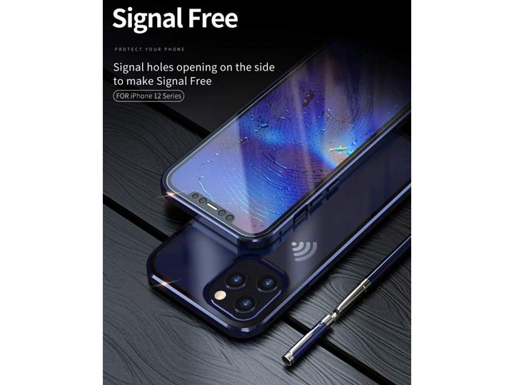 Actual product image G-Case Apple iPhone 12 Pro Aluminium Magnetic Glass Case Cover (Apple iPhone 12 Pro)