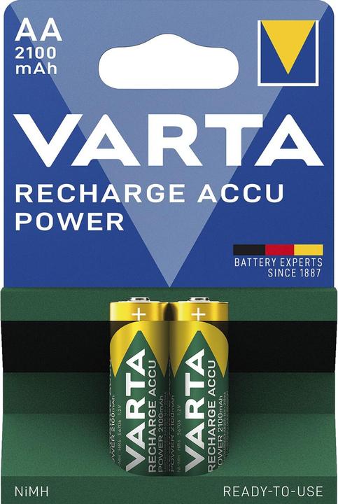 Produktbild Varta Recharge Accu Power (2 Stk., AA, 2100 mAh)