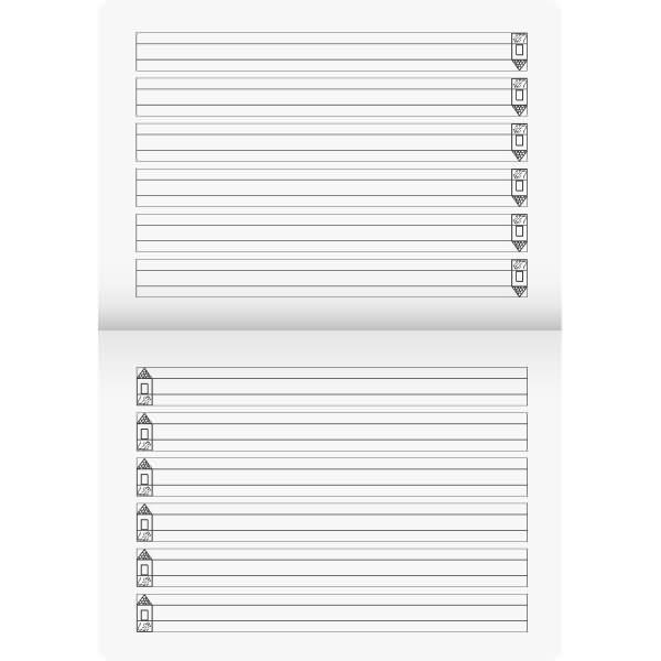 Produktbild Schreiblernheft A4 Lineatur 4 80 g/qm 16 Blatt (A4)