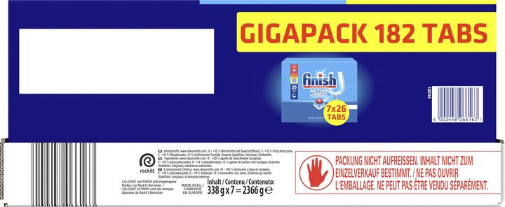 Image du produit Finish Tout en un (Tabs, 182 Cycles de lavage)