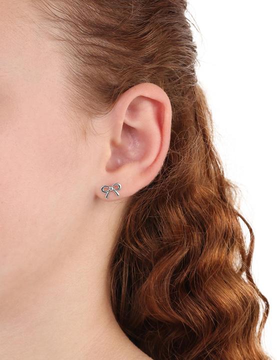 Image du produit S.Oliver Ohrschmuck für Mädchen, 925 Sterling Silber | Schleife (Argent 925)