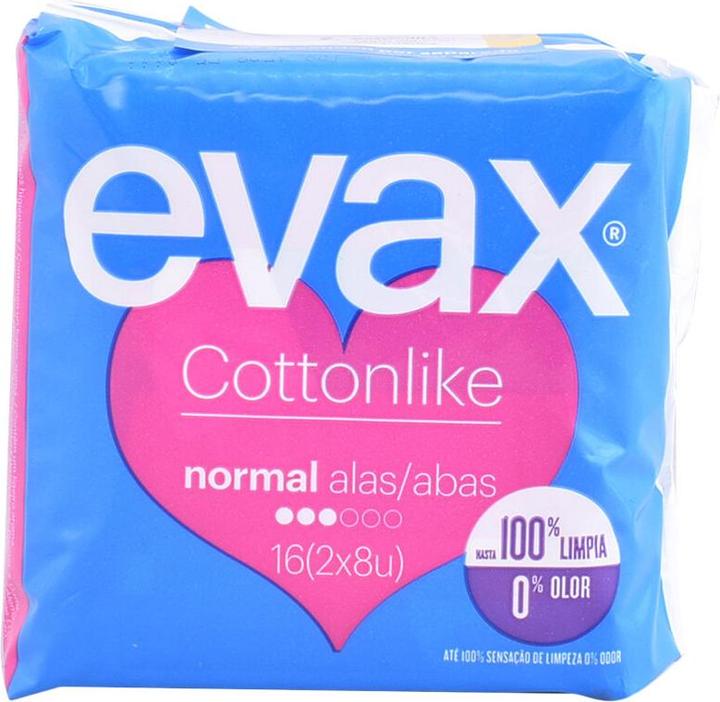 Produktbild Evax COTTONLIKE compresas normal alas 16 uds (16 x, Damenbinden)