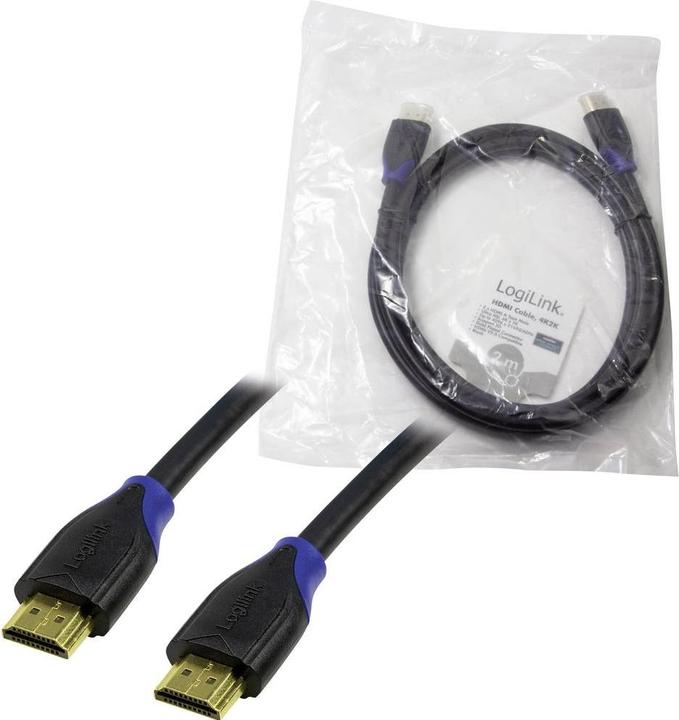 Productafbeelding LogiLink HDMI (Type A) - HDMI (Type A) (2 m, HDMI)