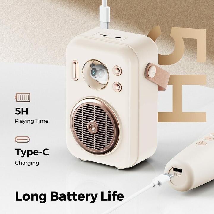 Actual product image Soundpeats Wireless Bluetooth Speaker Hi-sing (ivory)