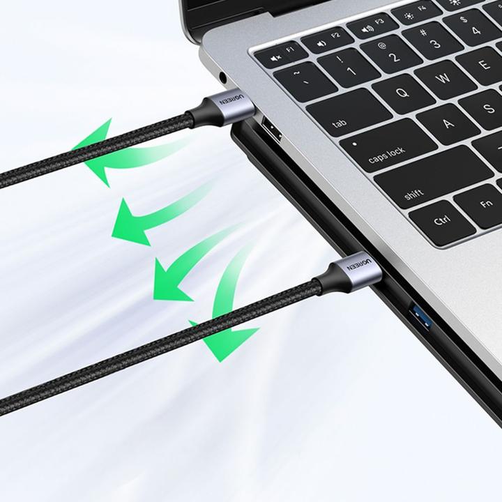 Actual product image Ugreen USB3.0 cable Male USB-A to Male USB-A 2A, 0.5m (black) (0.50 m, USB 3.0)