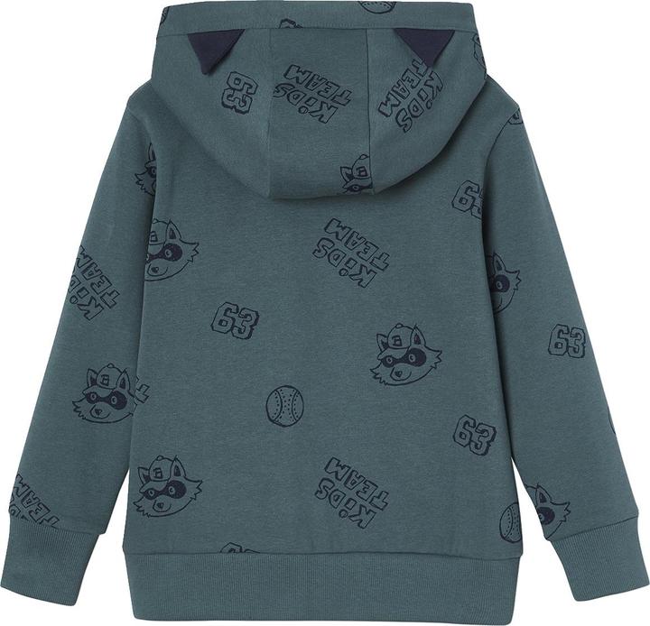 Actual product image Vertbaudet Boys' hooded sweat jacket with ears and recycled polyester (92)