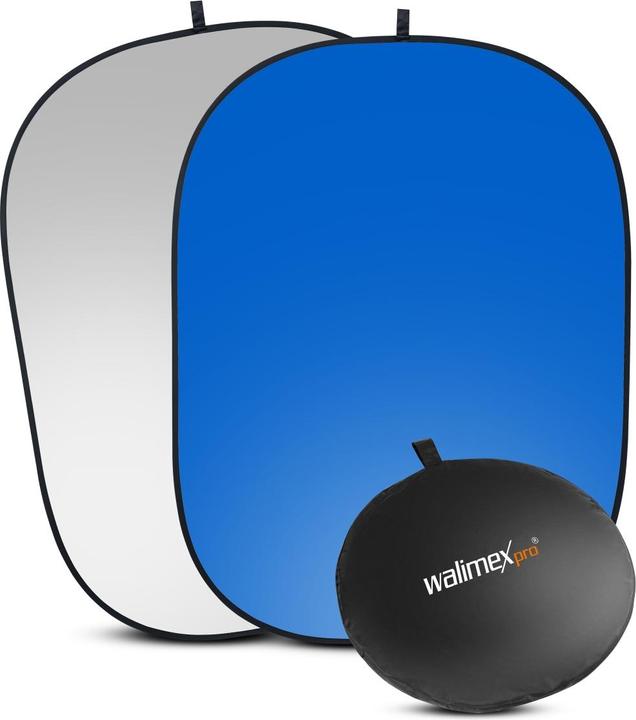 Walimex 2in1 Falthintergrund grau/blau 150x200 (200 cm)