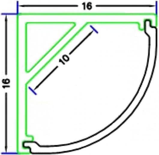 Produktbild Lumina Swiss LED Eckprofil Set transparent 110cm (1x50cm + 1x60cm) (110 cm, Indoor)
