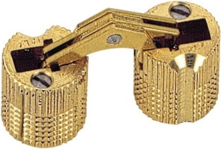 Hettich Charnière cylindrique à percer 14 mm laiton brossé mat à percer