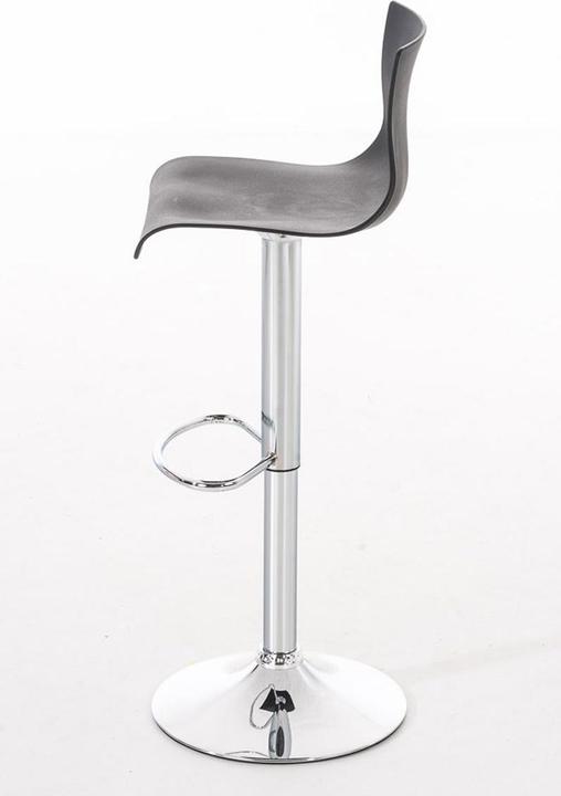 Actual product image CLP Set of 2 bar stools Hoover plastic chrome, black