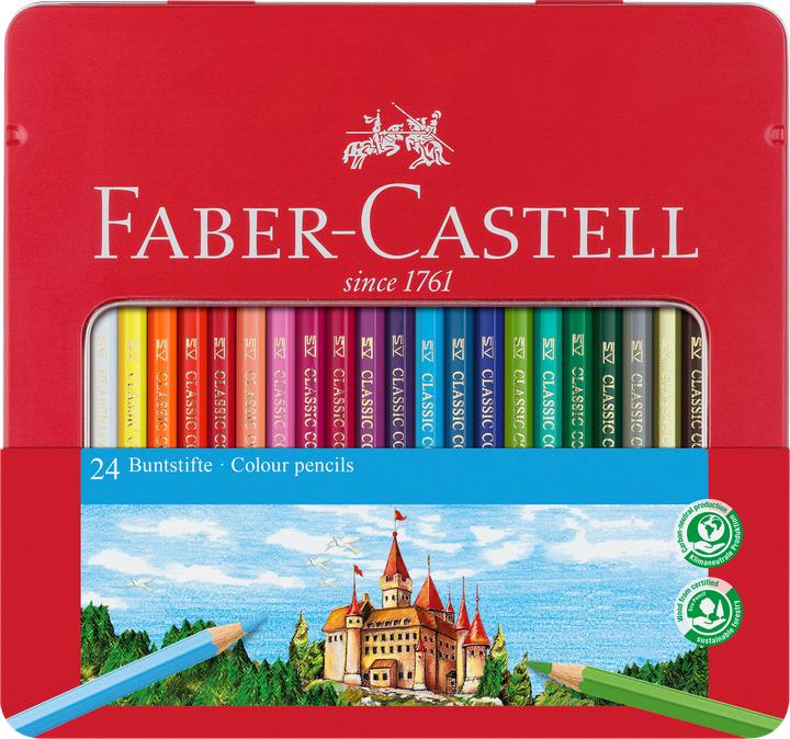 Actual product image Faber-Castell Colour pencils Classic Colour (Multicoloured, 24 x)