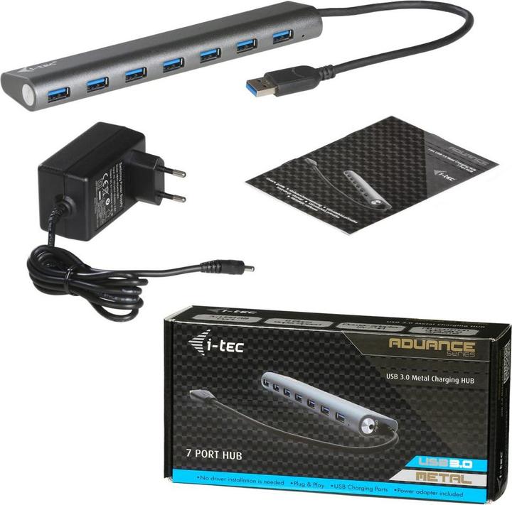 Actual product image i-tec U3HUB778 (USB-A, 7 Ports)