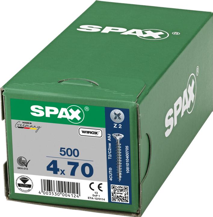 Actual product image Spax Spanplattenschrauben ok-vis SK verzinkt (500 Screws per piece)