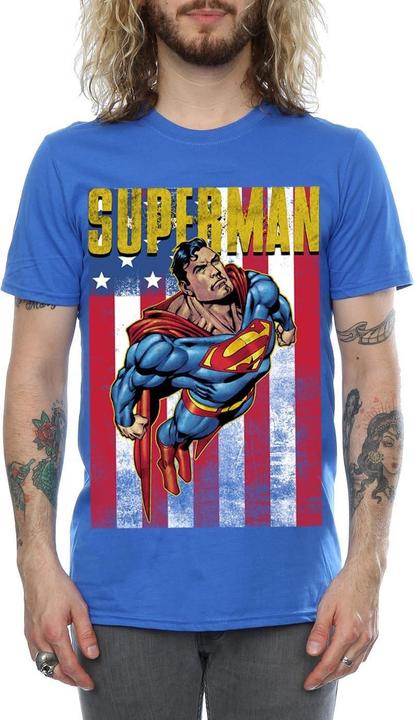 Superman Mens Flight Cotton T-Shirt