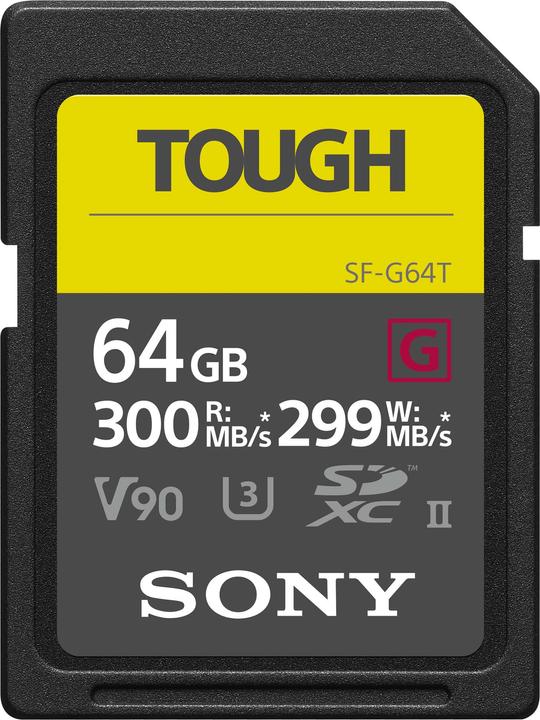 Image du produit Sony SF-G Tough SDXC UHS-II (64 Go, SDXC, U3, UHS-II)