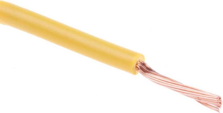 Actual product image Rs Pro 2491X Yellow equipment wire,.75sq.mm100m (100 m)