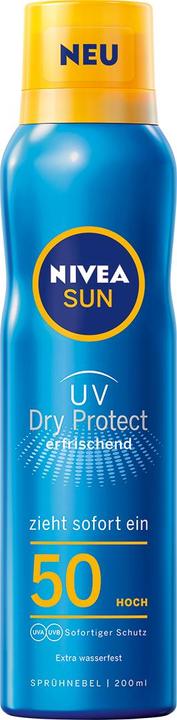 NIVEA Sun UV Dry Protect Sport Spray SPF 50 200ml (Zonnebrandspray, SPF 50, 200 ml)