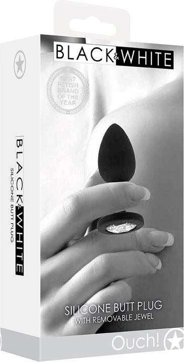 Image du produit Ouch! Silicone Butt Plug with Removable Jewel