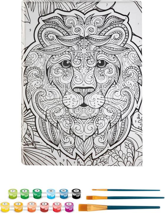 Image du produit Grafix Peinture par numéros sur toile - Lion