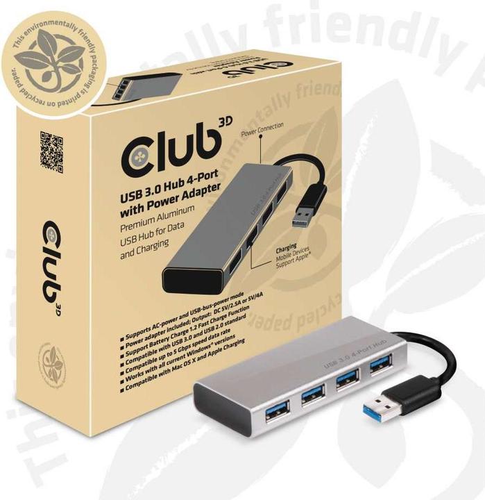 Produktbild Club 3D Csv-1431 (USB-C, 4 Ports)