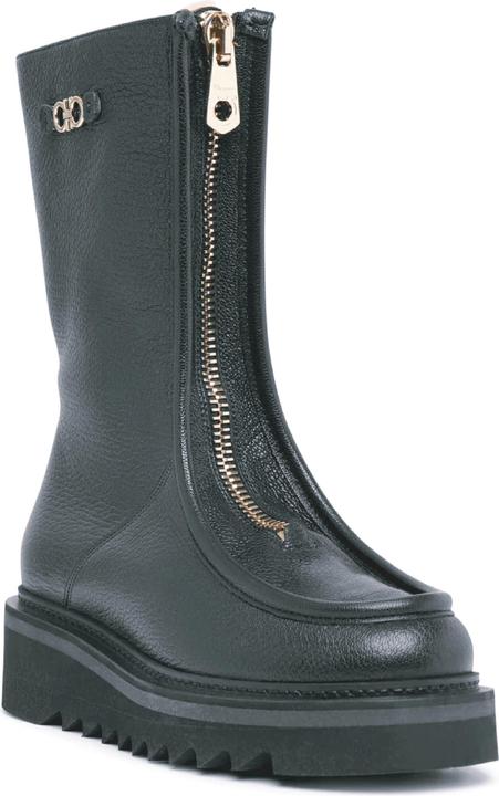 Actual product image Salvatore Ferragamo Eurialo Leather Boots (36.5)