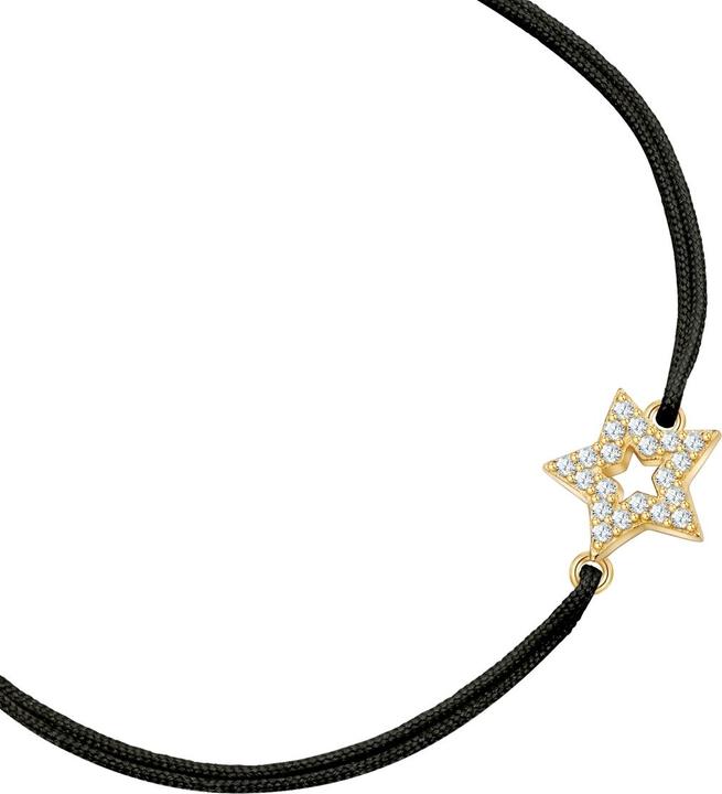 Produktbild Glanzstücke München Textilarmband Stern - 36444 (22 cm, Sterling Silber)